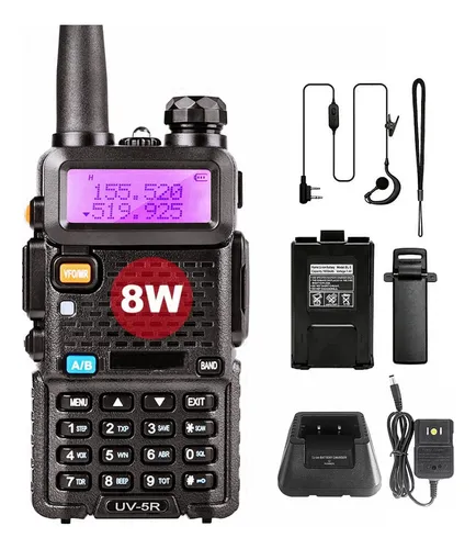 8w Radios De Comunicacion Walkie Talkie Uv5r 128 Canale 10km