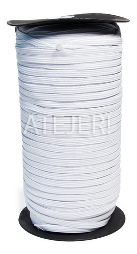 Imagen 3 de 4 de Elástico Elacin De 5mm Para Barbijos X 350 Metros Blanco