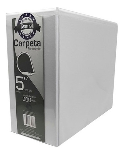 Carpeta De Vinil Samsill Blanco 5  Argolla D Panoramica