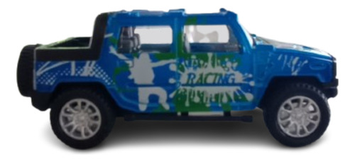 Auto De Coleccion Metal 1:36 Pullback Die Cast Color Camioneta Azul