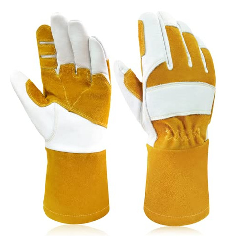 Cowhide Mig Welding Gloves Long Cuff, En388-2132x, En40...