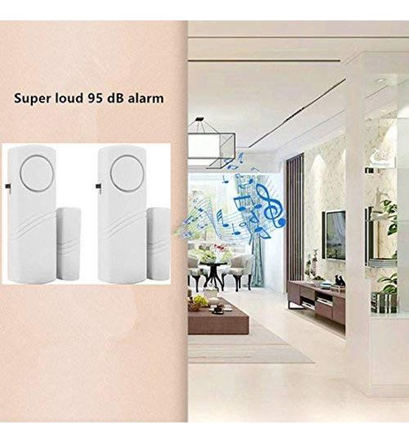 Alarma Antirrobo Con Sensor Magnético Marca No Disponible 12 Color