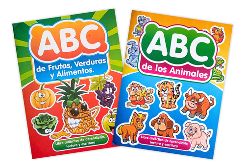 Pack 12 Cartillas Abc Con Ejercicios De Lectura Y Escritura