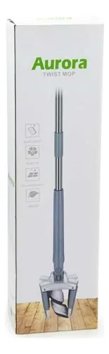 Mopa Limpieza 360 Plegable Lampazo Escurrible Color Gris