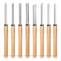 Comprar Set 8 Gubias Torno Para Madera Cincel Herramientas Manuales