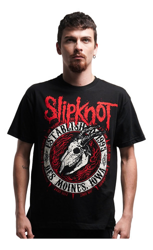 Camiseta Slipknot Desmoines Skull Rock Activity