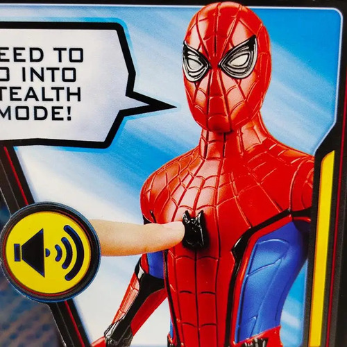 Boneco De Ação Sounding Spiderman Toys Deluxe Web Gear 3 Em