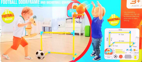 Infantil Soccer Ball Set 1 Pieza Mini Portería 79x50x43cm