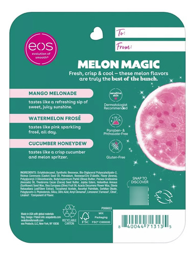 Bálsamo Labial Eos Super Balm Minis 3pack 5ml