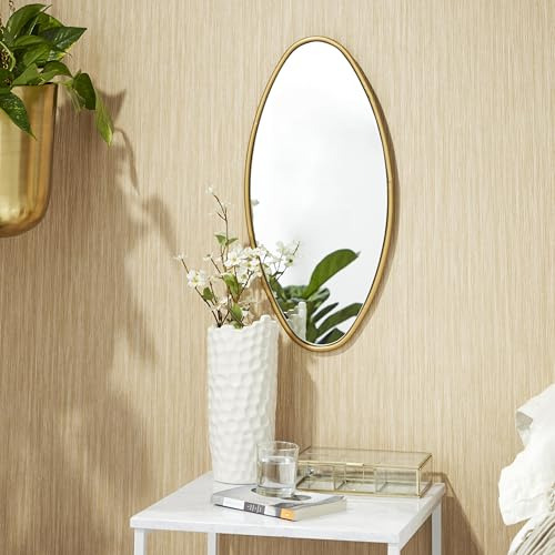 Cosmoliving By Cosmopolitan Espejo De Pared De Madera Con Di