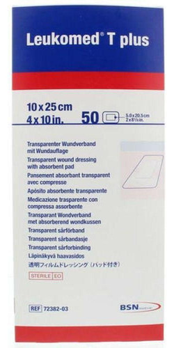 Apósito Transparente Leukomed T Plus +pad 10cm X 25cm