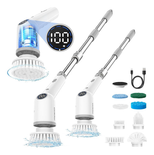 Moko Electric Spin Scrubber, Cordless Cleaning Brush Up T...