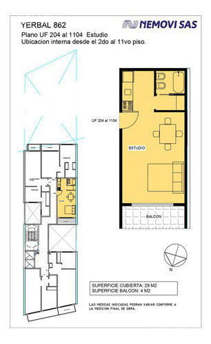 Departamento Monoambiente Venta Caballito