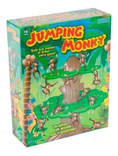 Jumping Monkey Juego De Mesa Ditoys Monitos Saltarines