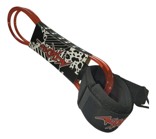 Leash Cordinha Strap Surf Astrodeck Regular 6mm 6 Pes Cor Vermelho