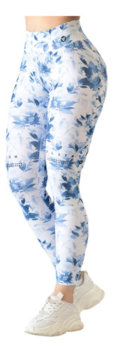 Leggin Flores Textil Colombiano Mallones Leggings Licras