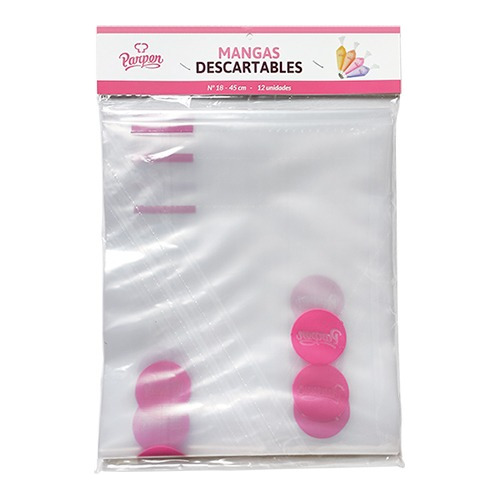 Mangas Descartables Nº18 - 45 Cm X 12 U - Parpen - La Botica