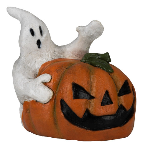 Decoración Para Halloween Calabaza Con Fantasma Divertida 3