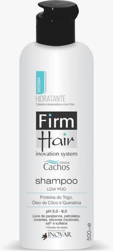 Imagem 1 de 2 de Shampoo Hidratante Low Poo Firm Hair 500 Ml Linha Cachos