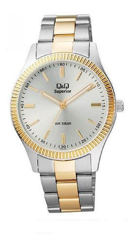 Reloj Q&q By Citizen S294j401y Superioracero Combinado 100m