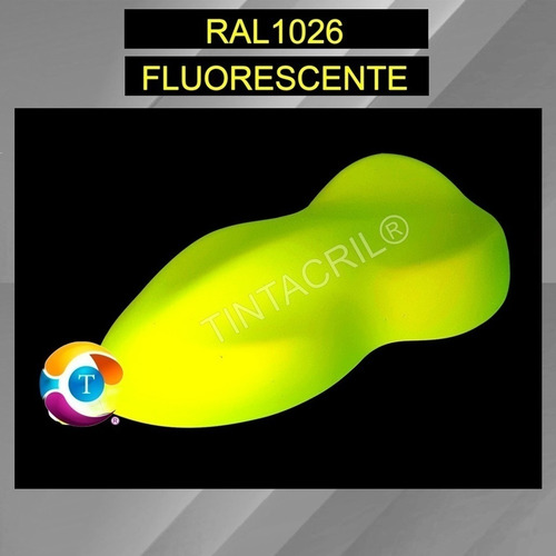 Pintura Epoxi Ral 1026 Kit X 4.5 Lts. Amarillo Fluorescente Brillante