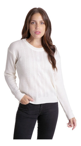 Sweater Alanis (art 442) Sweater Acrilico Con Trenzas