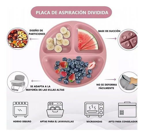 Ml Platos For Bebés Silicona Bowl Copa Cuchara Tenedor