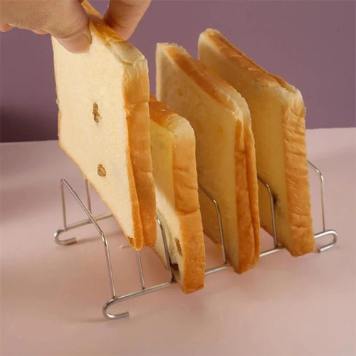Rejilla Para Pan Y Tostadas De Acero Inoxidable 8 Ranuras