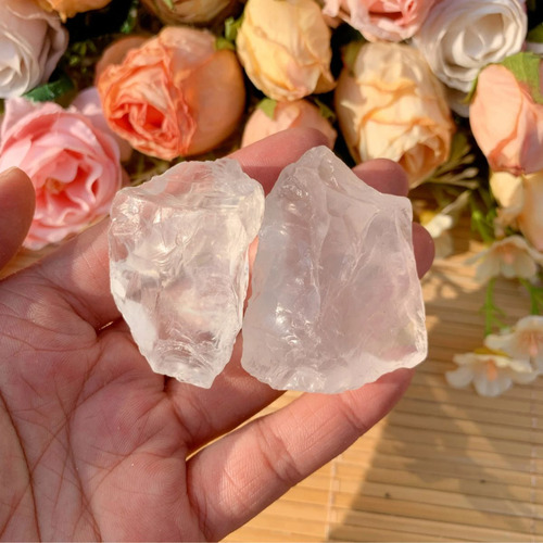 Pedra Bruta Cristal Quartzo Transparente 200g Legitimo Equilibrio E Cura