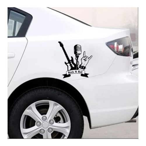 Rock Sticker Autoadhesivo Vinilo Auto