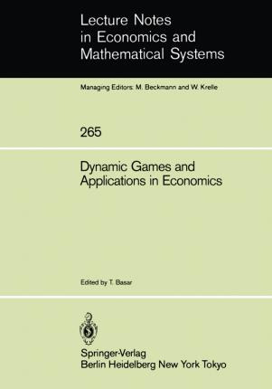 Libro Dynamic Games And Applications In Economics - Tamer...