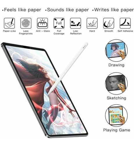 Mica Film iPad Pro 12.9 2021 Mate Anti Huellas No Vidrio