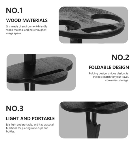 Mesa De Exterior Plegable De Madera, 1 Unidad, Escritorio Pa