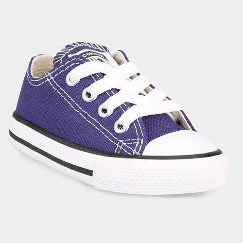 Zapatillas Converse Basicas Ox Violeta Lona Infantil