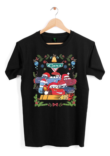 Polera Cars Navidad Navideña Rayo Mcqueen Xxl Xxxl Unisex