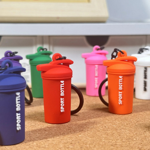 Llavero Mini Fitness Con Mancuernas, Color Verde