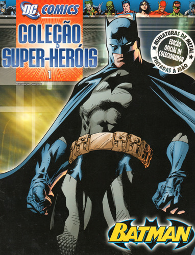 Apenas A Revista Dc Comics Coleção Super-heróis N° 01 - 20 Páginas Em Inglês - Editora Eaglemoss - Formato 22 X 28 - Capa Mole - 2013 - Bonellihq Cx343 Abr24
