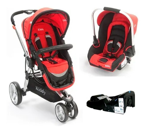 Cochecito Con Huevito Y Moises Bebe Kiddy Compass Plus White