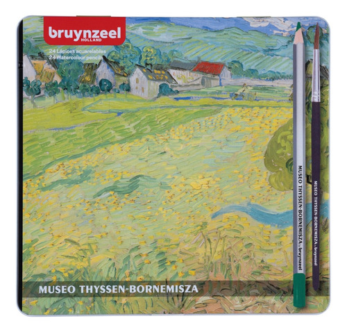 Lapices Acuarelables Bruynzeel Lata 24 Colores Van Gogh