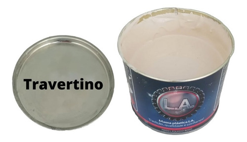 Imagem 4 de 4 de 6 Massa Plástica Granito Marmore Porcelanato 800g Travertino