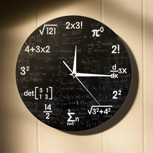 X Relojes De Pared Únicos Para La Matemáticas Matemáticas