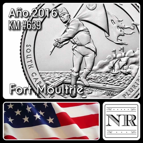 Imagen 1 de 5 de Estados Unidos - 25 Cents - Año 2016 - Fort Moultrie