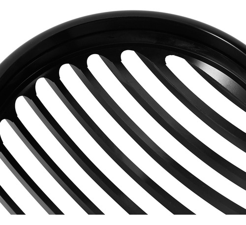 Cubierta De Parrilla De Faro De Motocicleta De Aluminio Negr