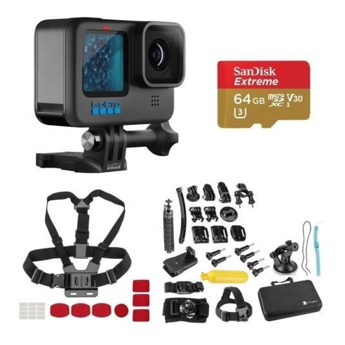 Imagen 5 de 6 de Camara Gopro Hero 11 Black C/ Kit Accesorios