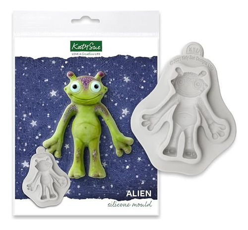 Katy Sue Molde Silicona Space Alien Para Decoracion Pasteles