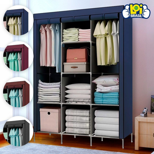 Imagem 6 de 7 de Guarda Roupa Dobrável Organizador Roupa Melhor Preço Loi