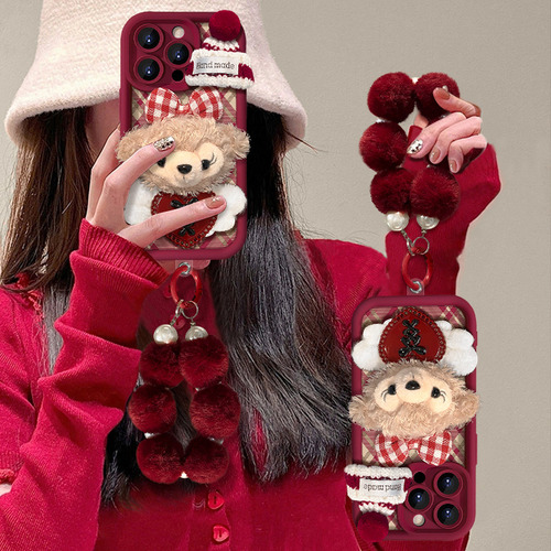 Para iPhone, Pulsera De Felpa Con Forma De Rosa Shirley 16,
