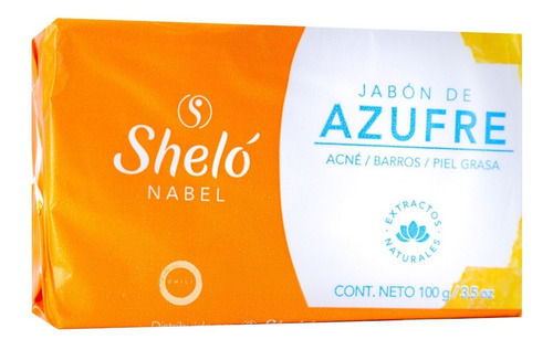 Jabón De Azufre Shelo 100 Gramos, Express