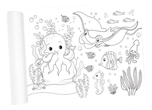 Rollo De Dibujo Para Niños, Rollo De Graffiti De Papel Para