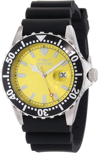 Reloj Invicta 10918 Pro Diver Yellow Dial Black Polyurethane